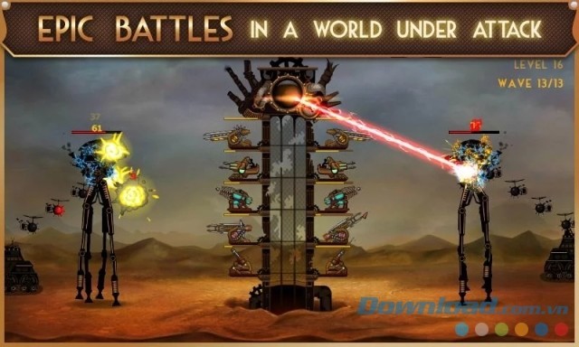 Tham gia cuộc chiến sử thi hoành tráng trong Steampunk Tower