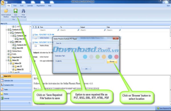 Stellar Phoenix Outlook PST Repair