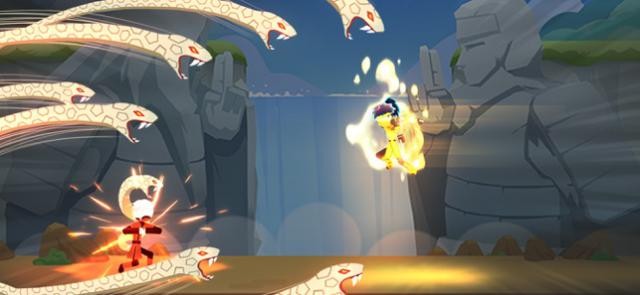 Chiến đấu trong các trận chiến Shinobi ở vũ trụ anime Naruto.