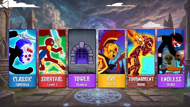 Game Stick Empires: Infinity có nhiều chế độ chơi hấp dẫn