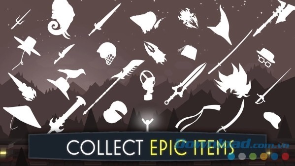 Stick Fight: Shadow Warrior cho Android mang tới người chơi cơ hội sử dụng hàng loạt vũ khí sử thi đặc biệt
