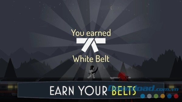 Hãy cố gắng chinh phục đai đen cao nhất trong Stick Fight: Shadow Warrior cho Android