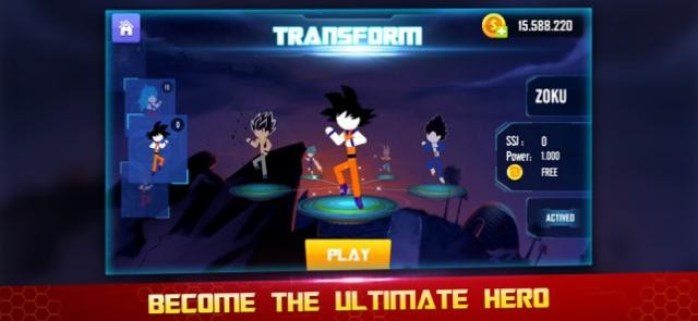 Trở thành anh hùng mạnh mẽ nhất Stick Warriors: Super Hero War