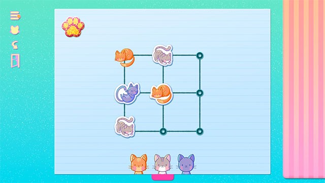 Sticker Kittens sở hữu lối chơi Sudoku thư giãn nhẹ nhàng, không quá khó như bản gốc