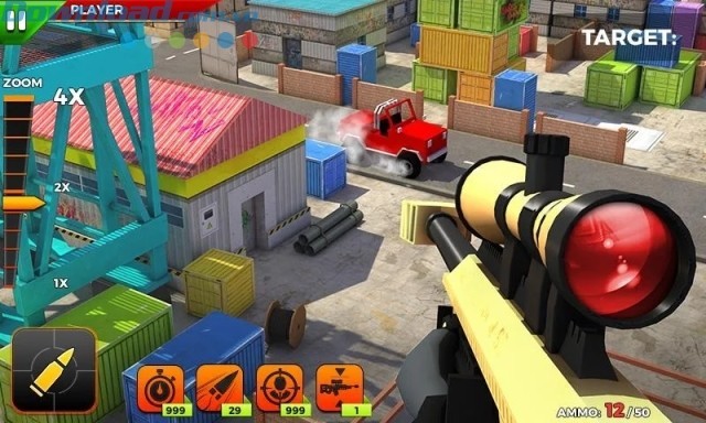 Game FPS mobile Stickman Battle cho bạn vào vai một sát thủ bắn tỉa người que siêu hạng