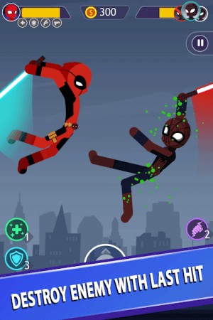 Hạ kẻ thù bằng những đòn tấn công mạnh mẽ trong Stickman Battle