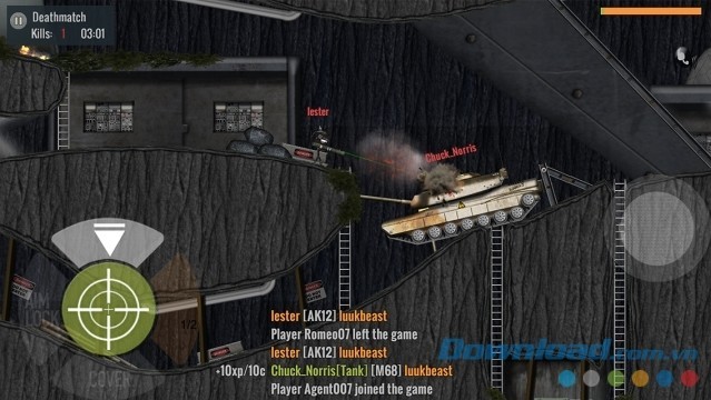 Điều khiển nhiều phương tiện hiện đại để đánh bại đối phương