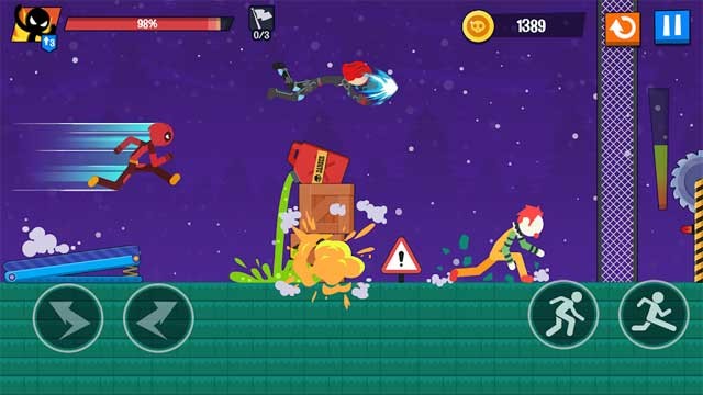 Stickman Destroy Android có hiệu ứng