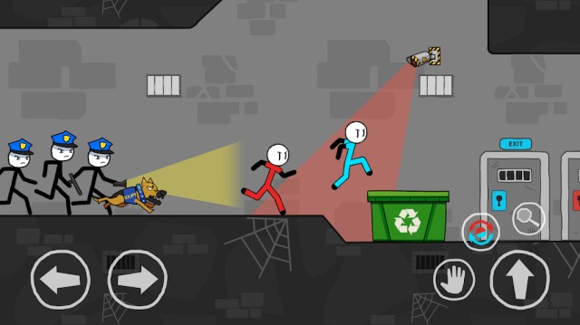 Giúp 2 stickman vượt ngục an toàn trong game Stickman Escape