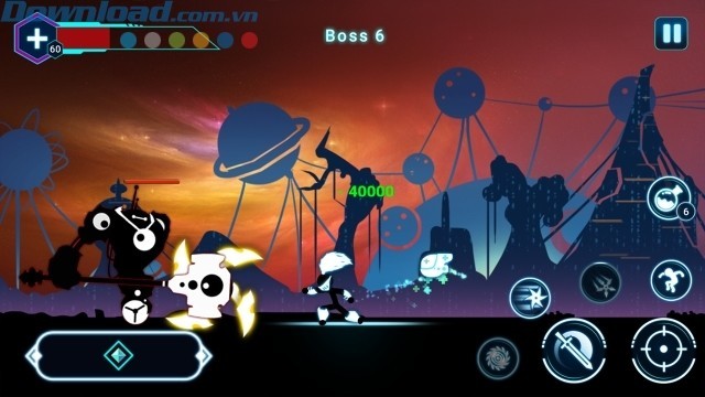 Chiến đấu bằng cách chặt chém hoặc bắn súng