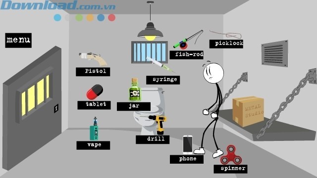 Vô số đồ vật cho người que thực hiện kế hoạch tẩu thoát