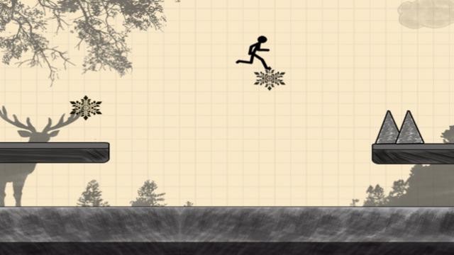Điều khiển người que phiêu lưu trong game Stickman Jump