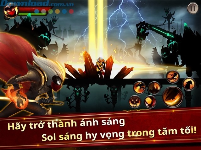Trở thành stickman anh hùng và chiến đấu bảo vệ vương quốc