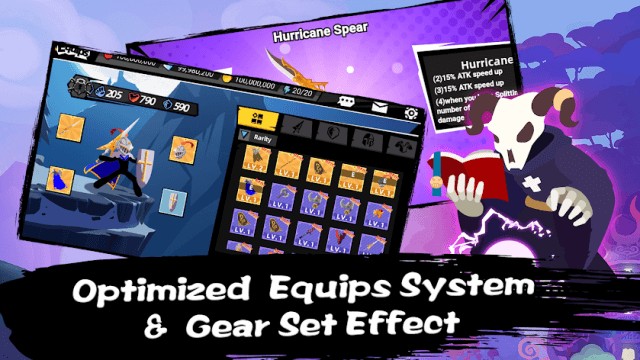 Hệ thống trang bị cho nhân vật được tối ưu