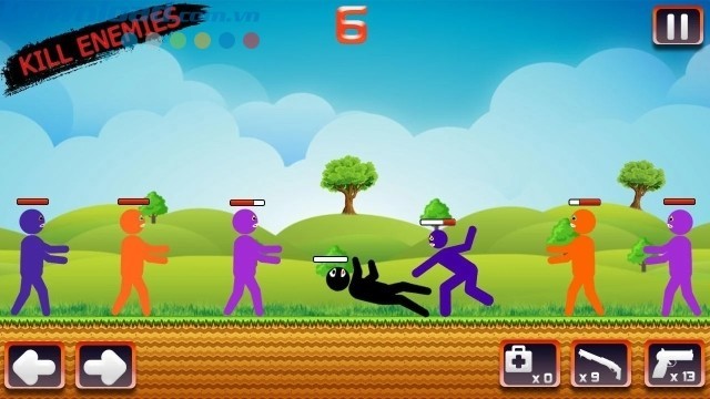 Tiêu diệt kẻ thù tiến đến từ 2 phía