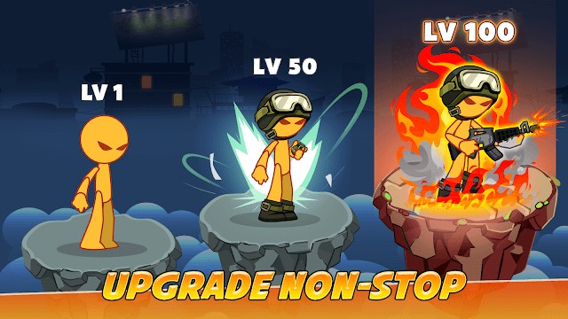 Nâng cấp chiến binh không ngừng để họ trở nên mạnh mẽ