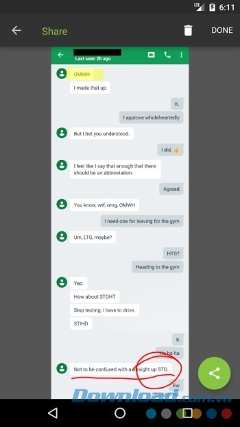 Tạo bức ảnh với cuộc hội thoại liền mạch