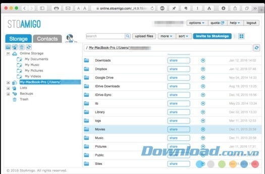 Giải pháp lưu trữ đám mây tuyệt vời Stoamigo TackApp cho Mac