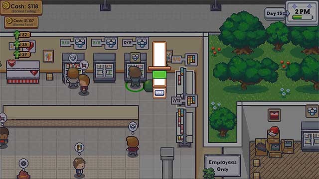 Chạy khắp cửa hàng để lấy đồ và đặt chúng lên kệ