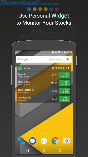 Tạo widget cá nhân để quản lý cổ phiếu của bạn