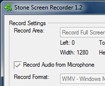 Stone Screen Recorder 1.2 - Phần mềm ghi màn hình máy tính
