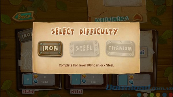 3 cấp độ khó trong game Stop The Robots