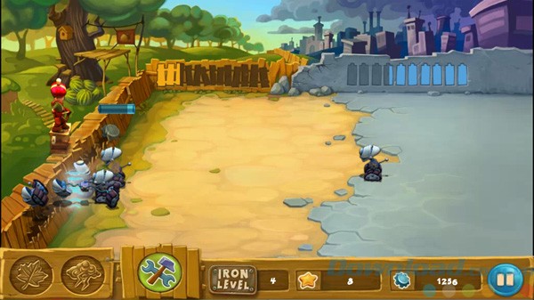 Rô bốt tấn công nhân vật