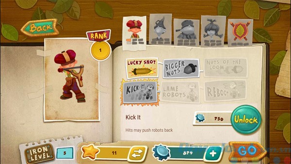 Nâng cấp kỹ năng nhân vật