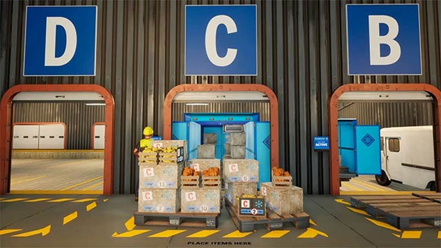 Nhận hàng tại cổng vào, phân loại và lưu kho trước đi vận chuyển đến đích an toàn