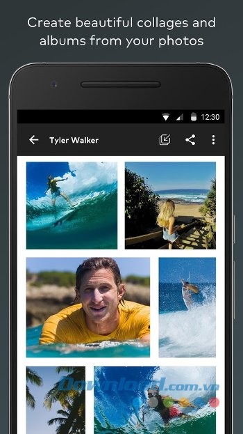 Tạo album hoặc ảnh ghép trên Storehouse