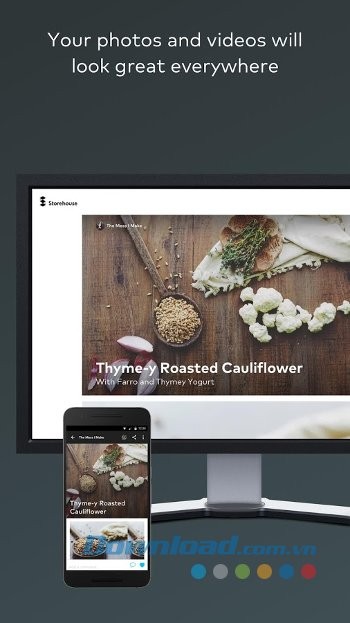 Chia sẻ ảnh và video dễ dàng hơn với Storehouse