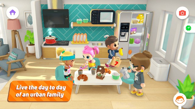 Sống ngày này qua ngày khác trong một gia đình ảo tuyệt vời trong Stories World Urban City