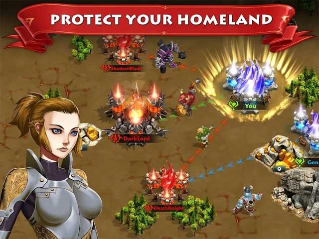 Xây dựng và bảo vệ đế chế của bạn trong game Storm of Wars: Sacred Homeland