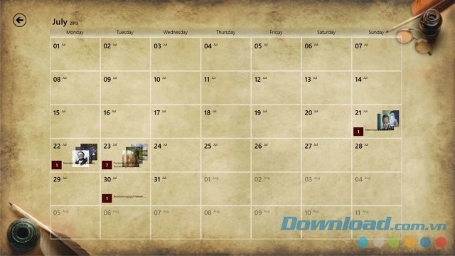 Lịch nhắc nhở thông minh để người dùng không nhỡ mất một sự kiện quan trọng nào