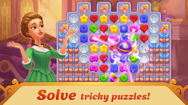 Giải quyết các câu đố match-3 thách thức và vui nhộn trong game Storyngton Hall