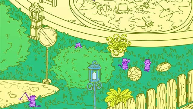 Game có 150 con mèo ẩn nấp trong mọi ngóc ngách của thị trấn để tìm kiếm