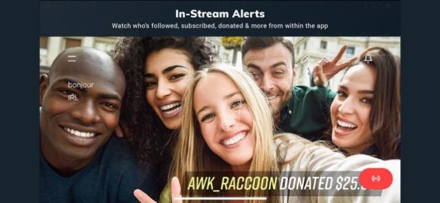 Nhận thông báo trong lúc stream