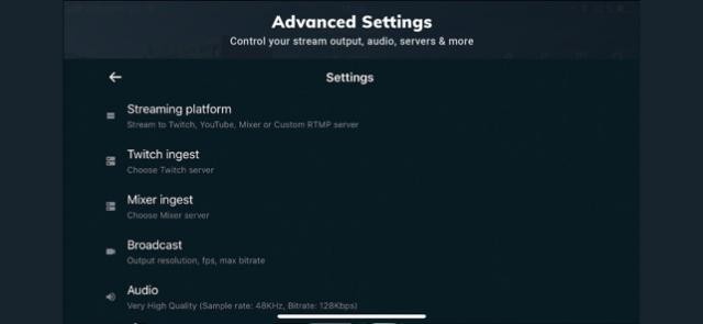 Các cài đặt nâng cao để điều chỉnh chất lượng video stream của bạn