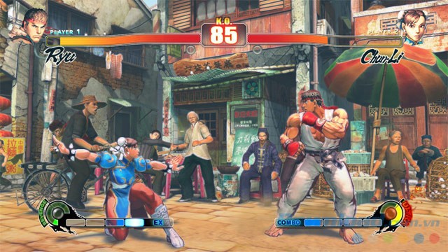 Điều khiển các nhân vật quen thuộc trong game đối kháng Street Fighter IV