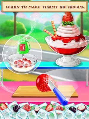 Học làm những món kem mát lạnh trong game Street Ice Cream Shop cho Android