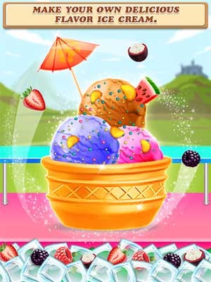 Tự mình làm ra cây kem mát lạnh theo ý thích với Street Ice Cream Shop for Android