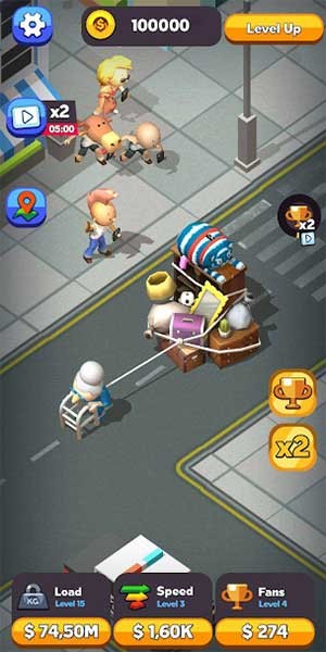 Lên cấp để nhận thêm tiền thưởng