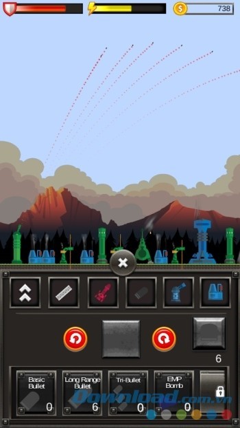 Các lựa chọn vũ khí đa dạng