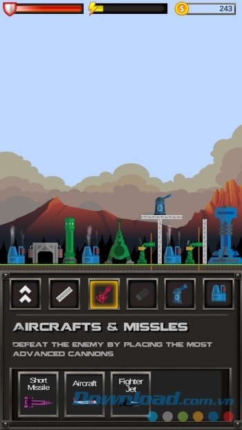 Lựa chọn vũ khí tấn công