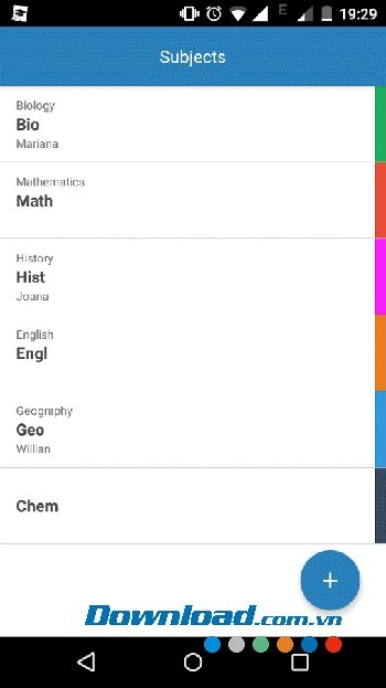 Thêm môn học mới vào Student Agenda