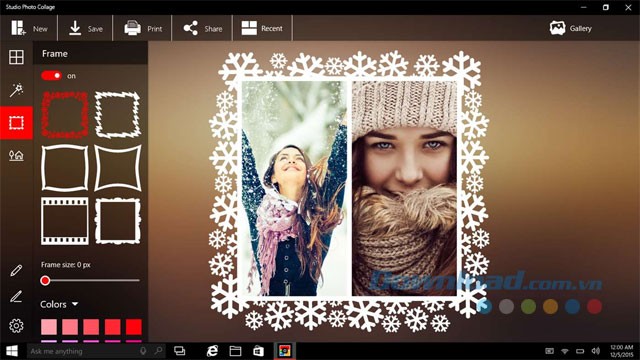 Lồng ảnh vào khung