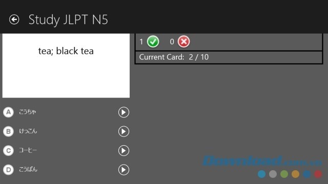 Hệ thống bài kiểm tra trình độ trình độ N5 đa dạng và phong phú