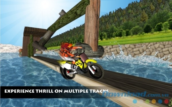 Trổ tài đua xe trên những cung đường lạnh sống lưng của Stuntman Bike Race cho Android