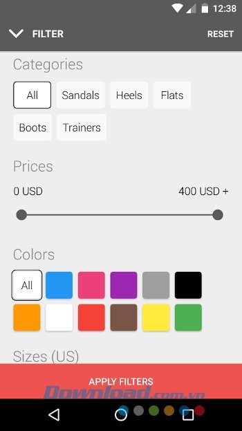 Bộ lọc thông minh của Stylect