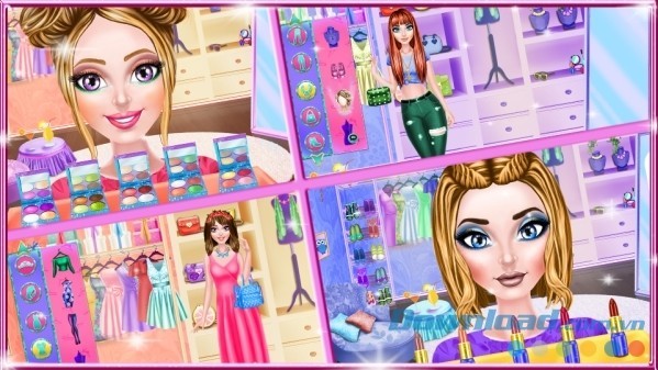 Stylish Sisters cho Android thử thách làm đẹp hai phong cách hoàn toàn đối lập